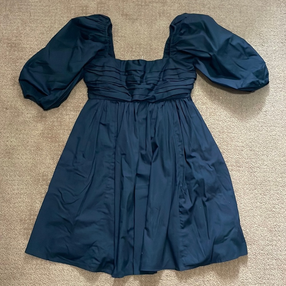 Abercrombie and Fitch black puff sleeve mini dress